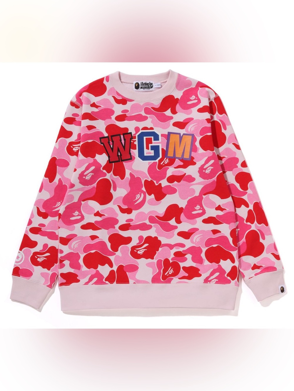 A Bathing Ape Unisex Fleece lining Crewneck Sweatshirt